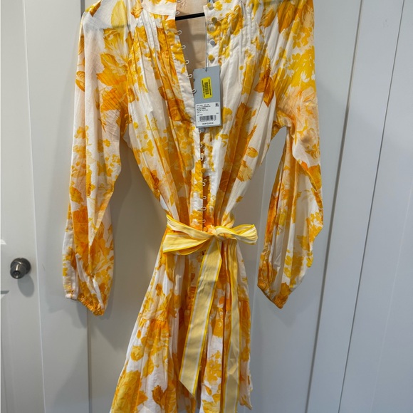 ANTONIO MELANI Dresses & Skirts - ANTONIO MELANI Yellow Floral Dress